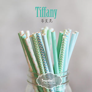 25pcs/lot New Paper Straws For Kids Birthday Wedding Decoration